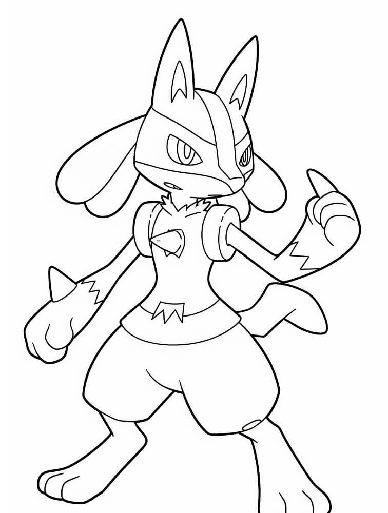 Vidunderlig Lucario fargelegging
