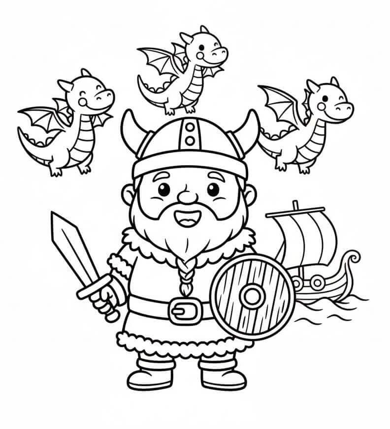 Vidunderlig Viking fargelegging