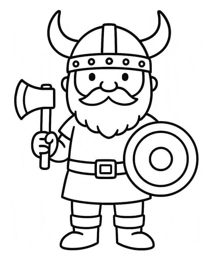 Viking Uten Kostnad fargelegging