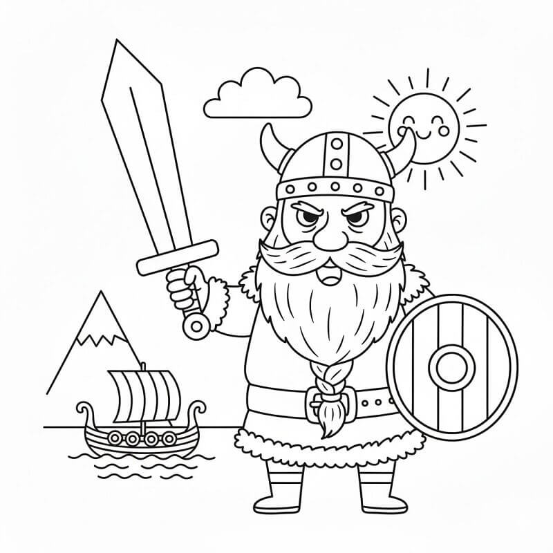 Viking å Skrive ut fargelegging