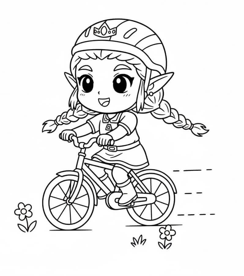 Zelda Gratis Utskriftbar fargelegging