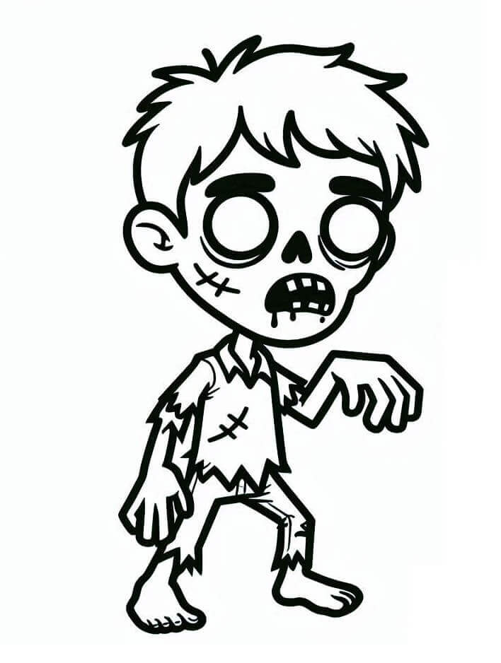 Zombie Gratis Utskriftbar fargelegging