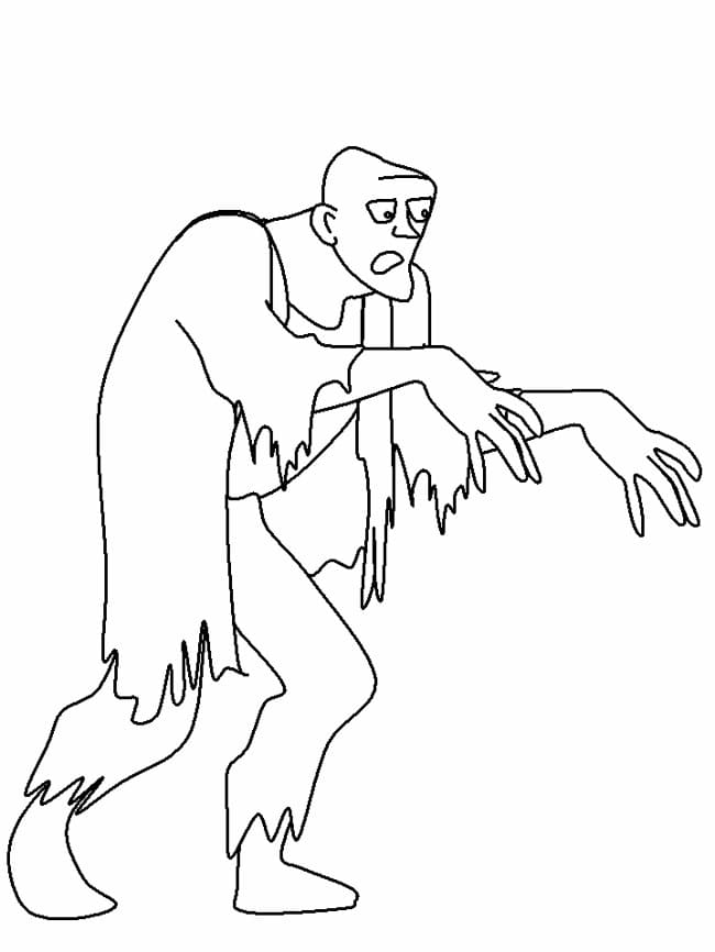 Zombie for 1-åringer fargelegging