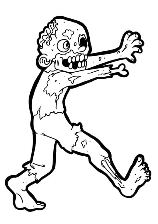 Zombie for 2-åringer fargelegging