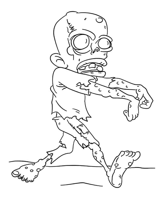 Zombie for 3-åringer fargelegging