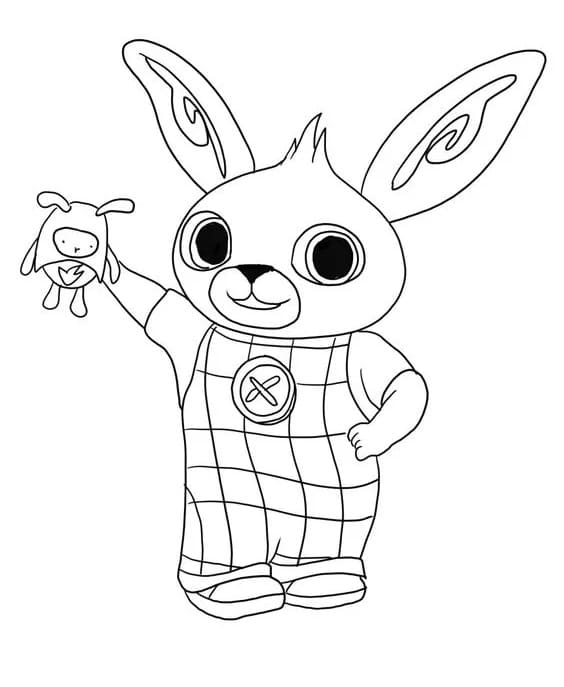 Bedårende Bing Kanin fargelegging