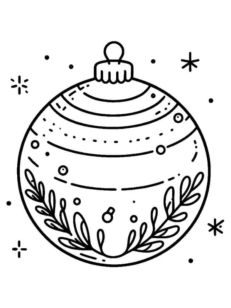 Bedårende Julekule fargelegging