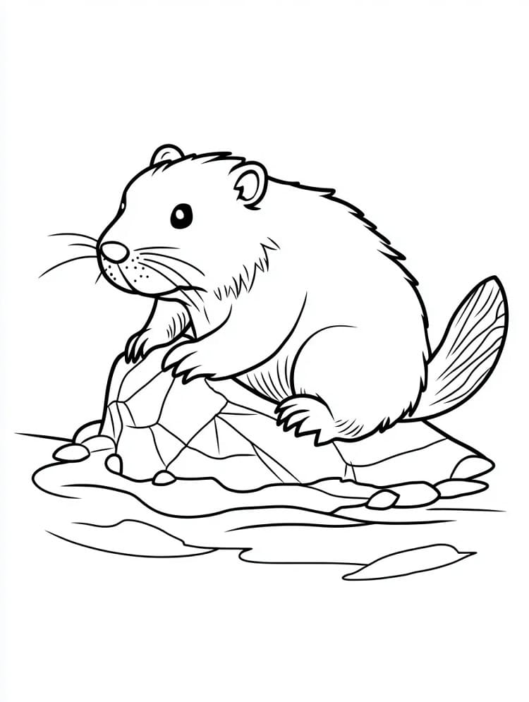 Bever Bilde fargelegging