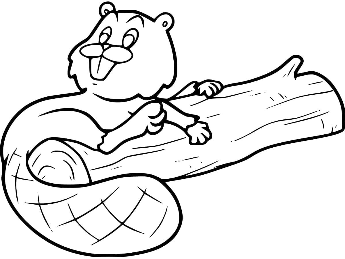 Bever til Barn fargelegging