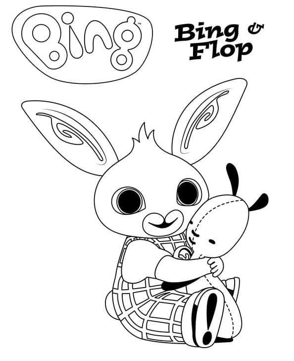 Bing Kanin og Venn fargelegging