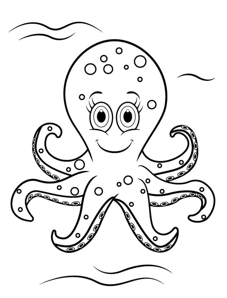 Blekksput Utskriftbart Bilde fargelegging