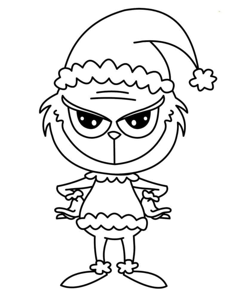 Chibi Grinch fargelegging