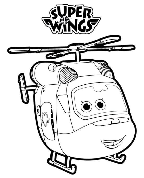 Dizzy i Super Wings fargelegging