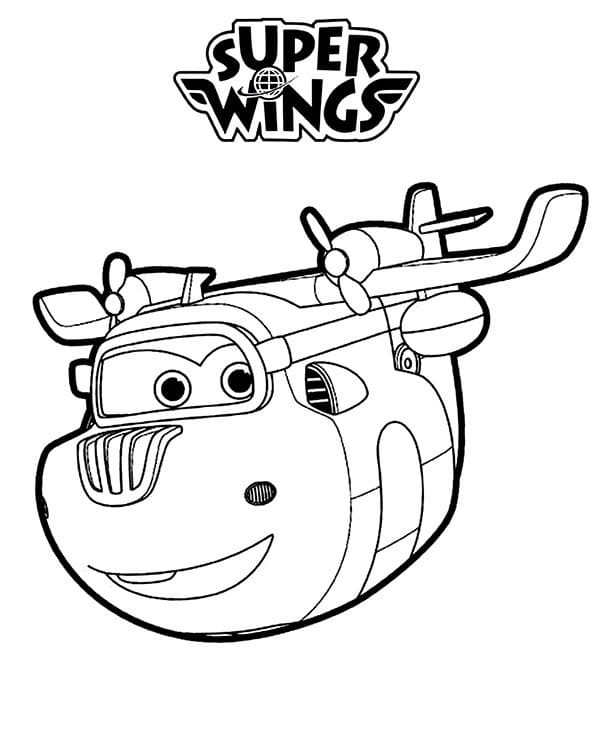 Donnie i Super Wings fargelegging