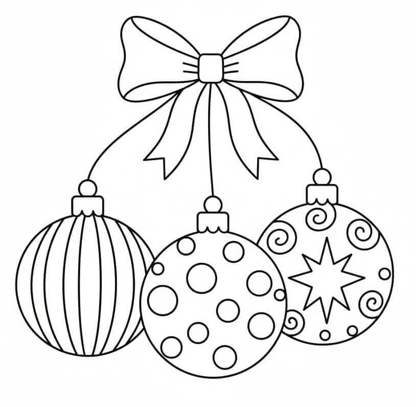 En Julekule fargelegging