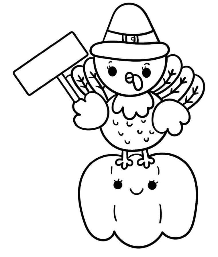 En Søt Kalkun fargelegging