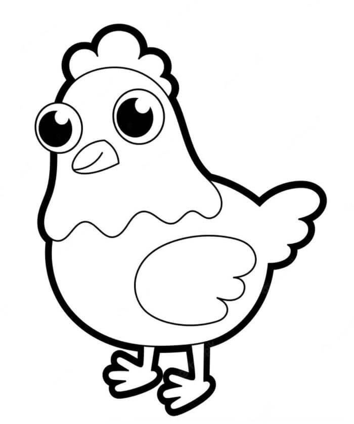 En Søt Kylling fargelegging