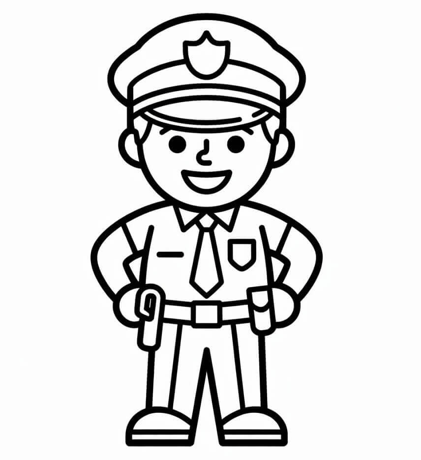 En Søt Politi fargelegging