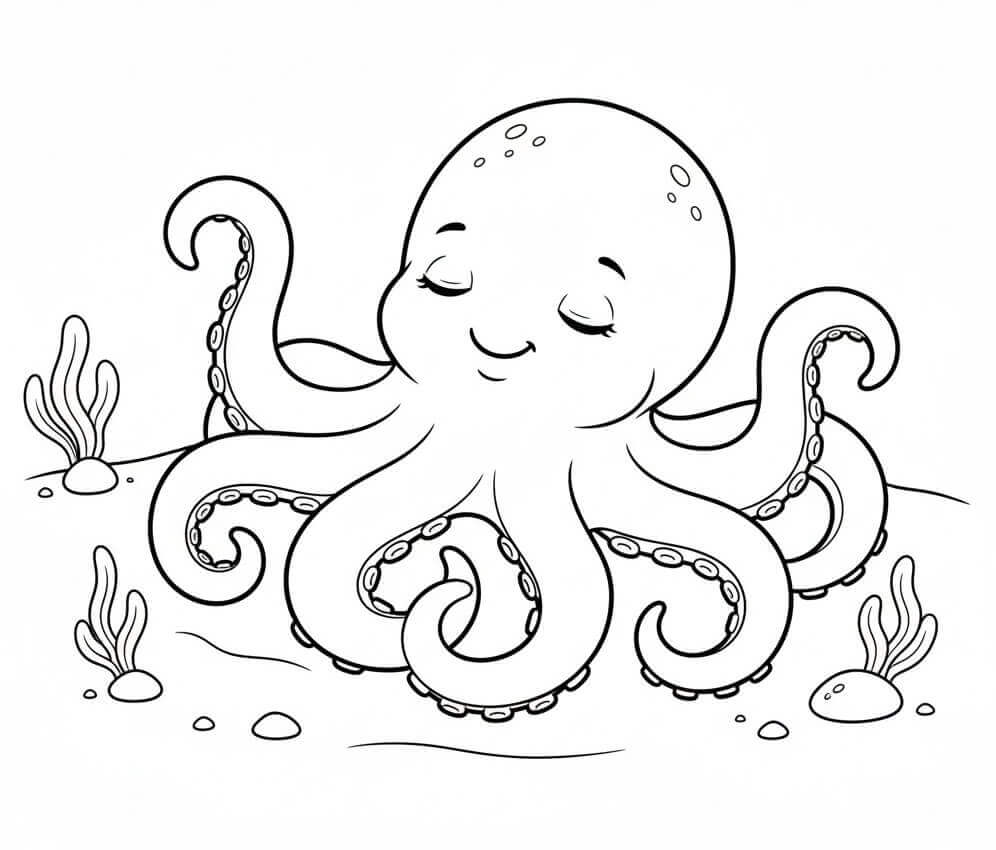 Blekksprut fargelegging