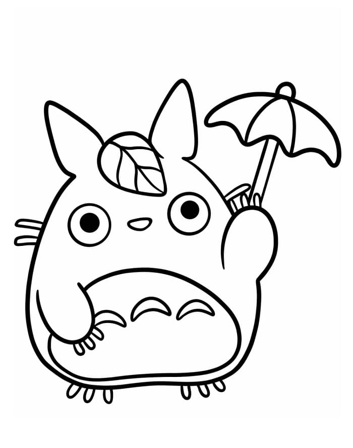 Enkel Totoro fargelegging