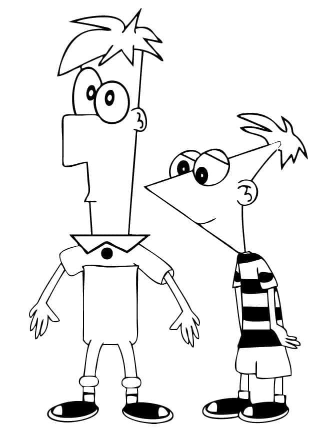 Fantastisk Phineas og Ferb fargelegging