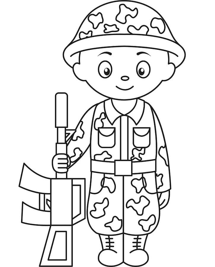 Fantastisk Soldat fargelegging