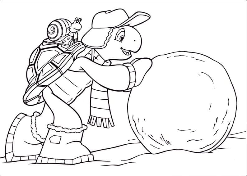 Franklin for 6-åringer fargelegging