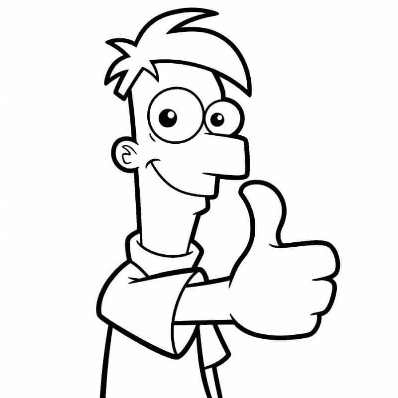 Glad Phineas og Ferb fargelegging