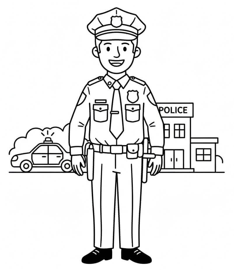 Glad Politi fargelegging