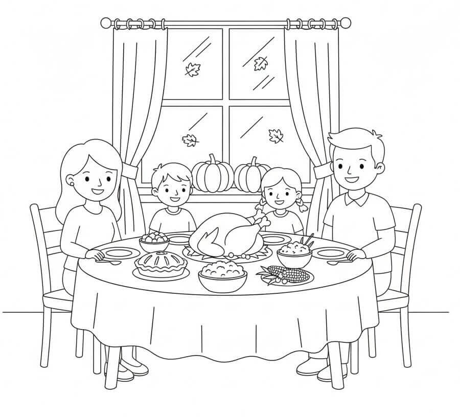 Glad Thanksgiving fargelegging