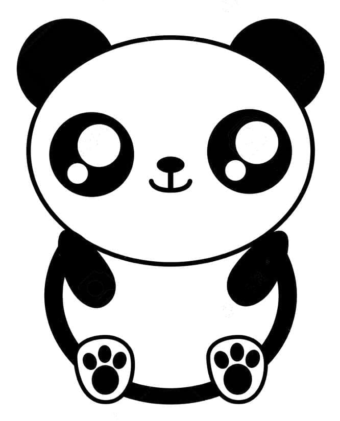 Gratis Kawaii Panda fargelegging
