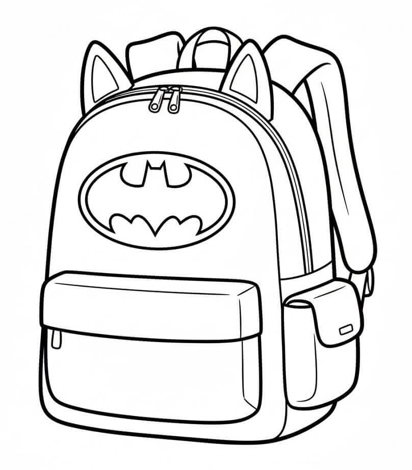 Gratis Ryggsekk Utskriftbar fargelegging