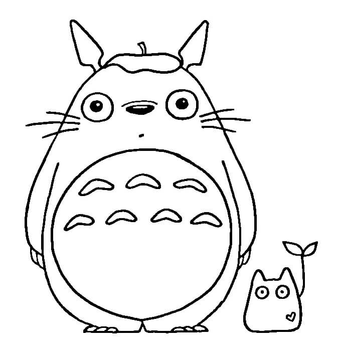 Gratis Totoro for Barn fargelegging