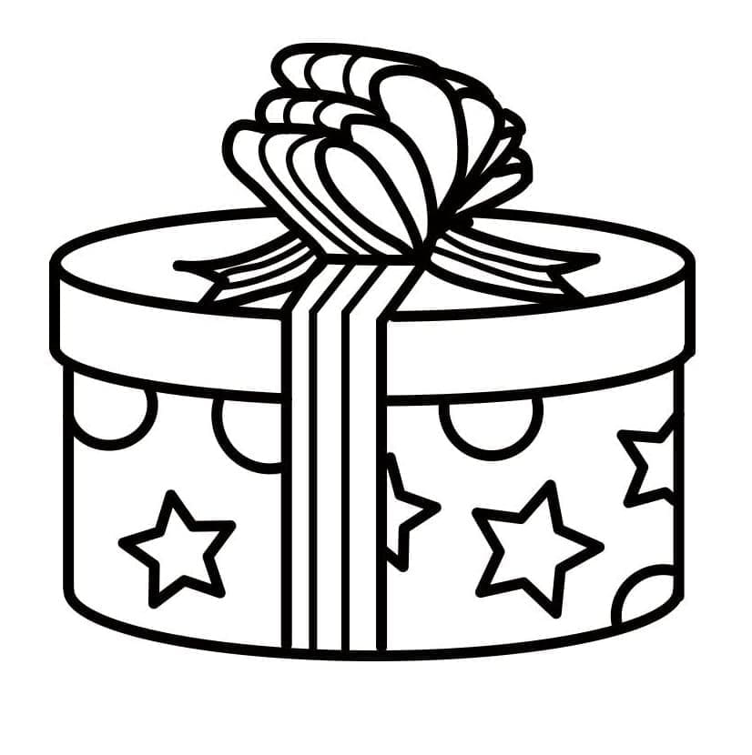 Gratis Utskriftbar Julegave fargelegging