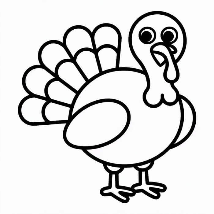 Gratis Utskriftbar Kalkun fargelegging