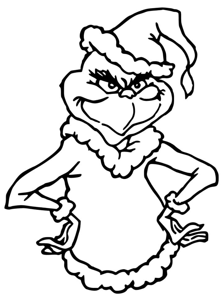 Ingyenes Nyomtatható Grinch fargelegging