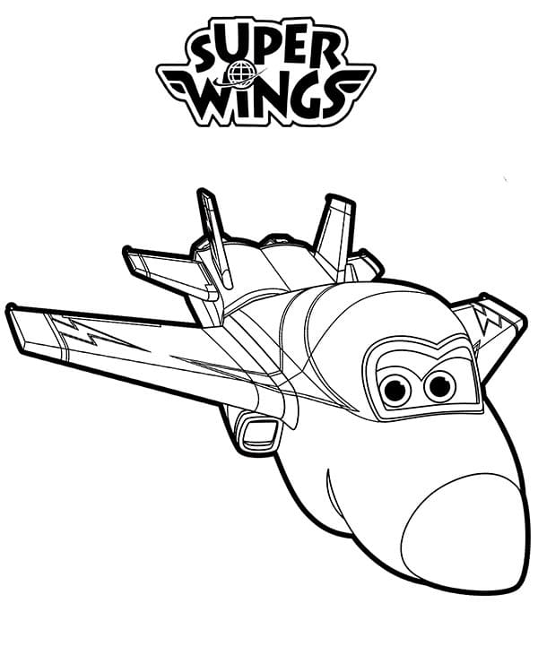 Jerome i Super Wings fargelegging
