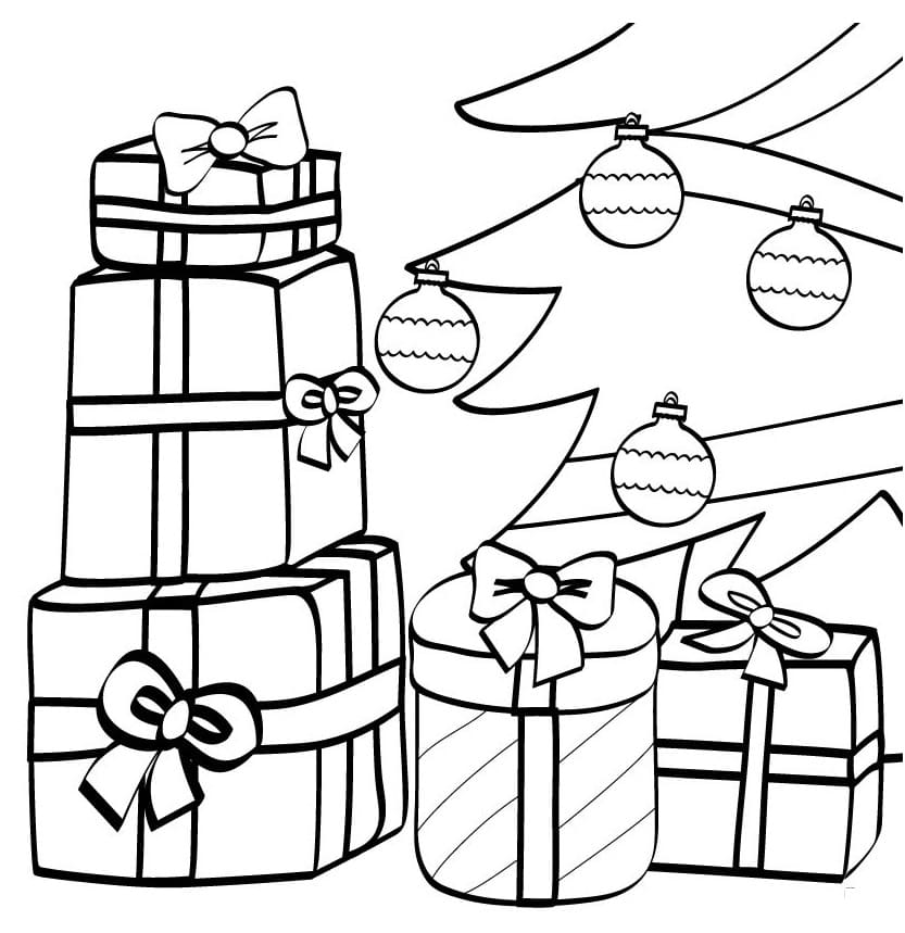 Julegaver Gratis fargelegging