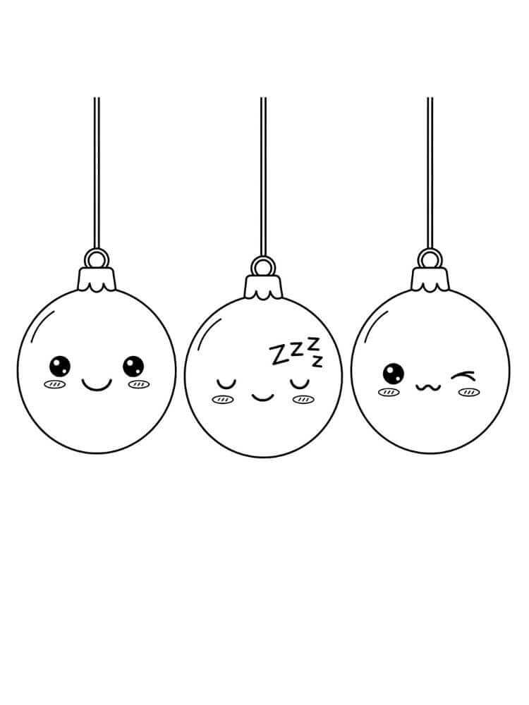 Julekuler Gratis fargelegging