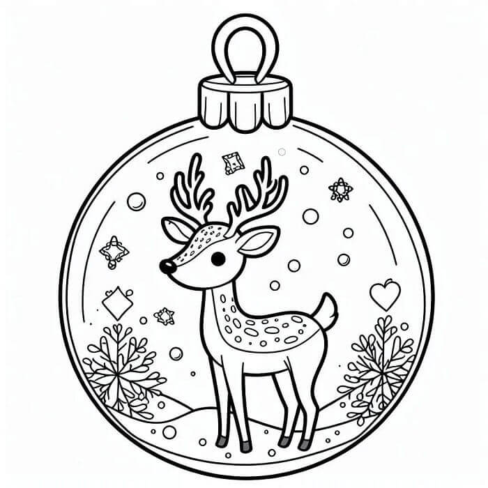 Julekuler Uten Kostnad fargelegging