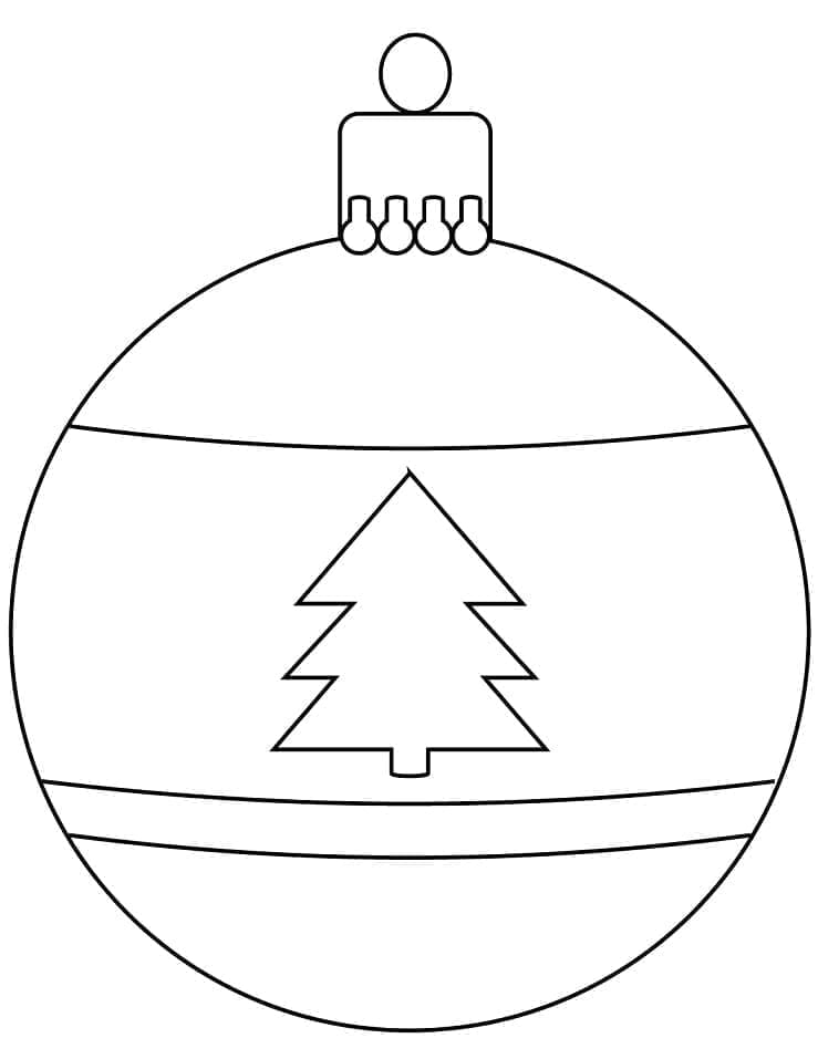 Julekuler Utskriftbar for Barn fargelegging