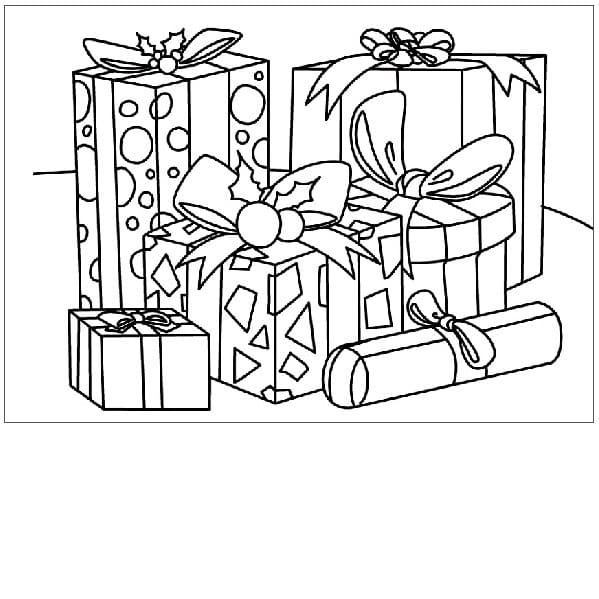 Julepakker fargelegging