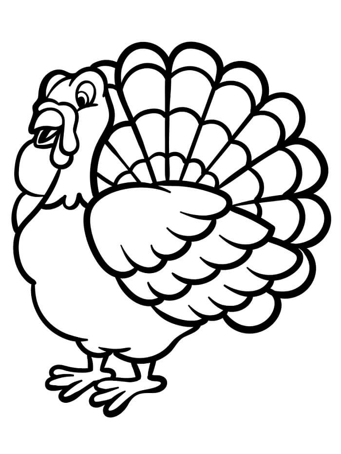 Kalkun for 2-åringer fargelegging