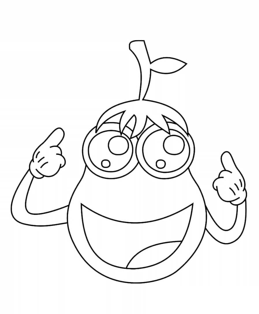 Kawaii Aubergine fargelegging