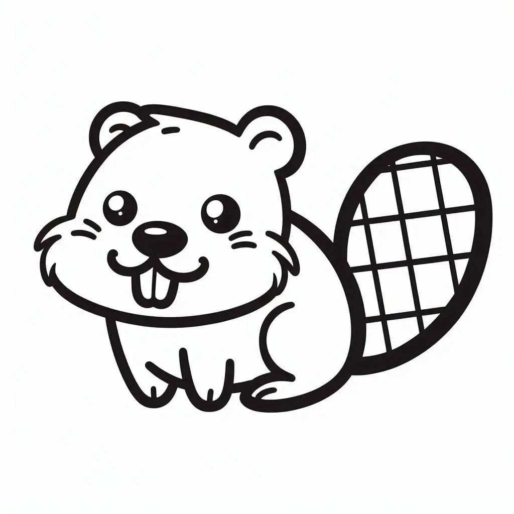 Kawaii Bever fargelegging