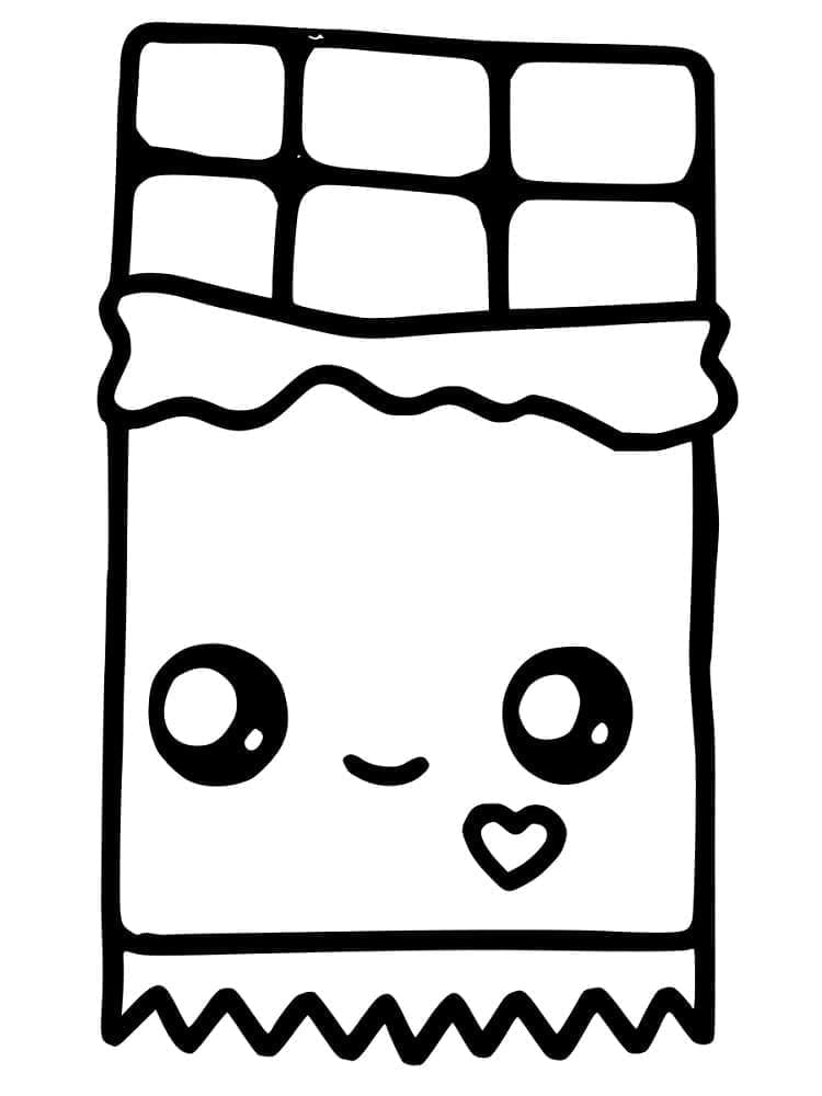 Kawaii Sjokolade fargelegging