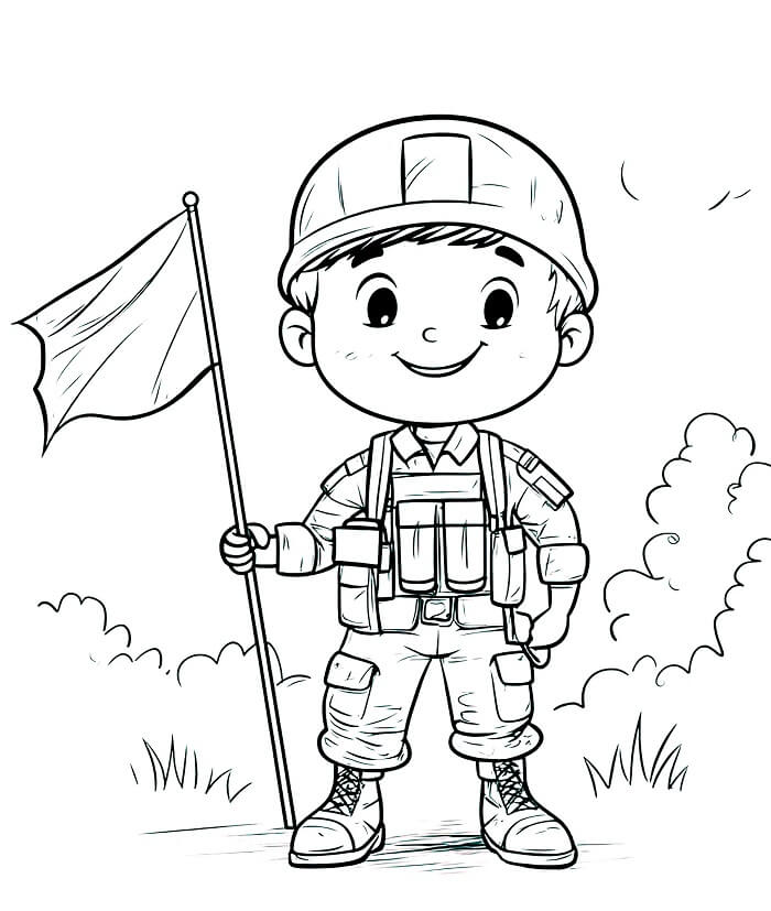 Kul Soldat fargelegging