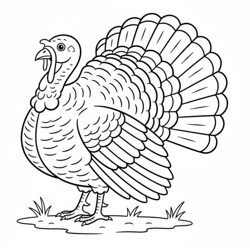 Lett Kalkun fargelegging