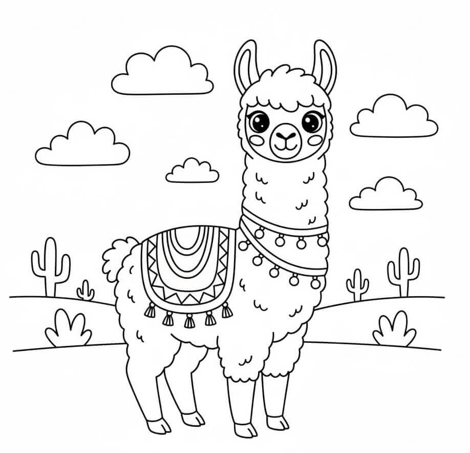 Lett Lama fargelegging