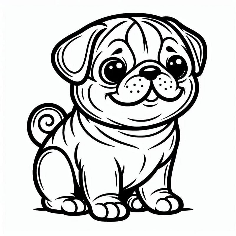 Mops Uten Kostnad fargelegging